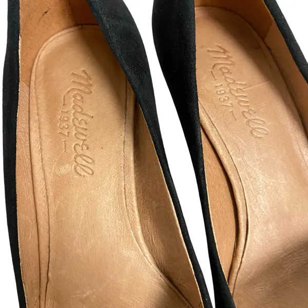 Madewell Mira Suede Leather Heel Pumps Sz 6.5 Slip On Pointed Toe‎ Career Work - Image 5