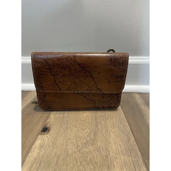 Patricia Nash Map Leather Wallet Brown Size 7x4.5 Vintage Style - Image 14