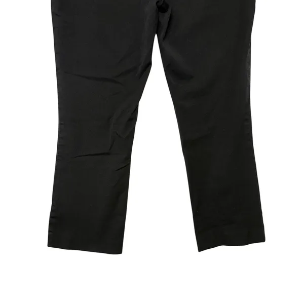 Maeve by Anthropologie Black Cropped Kick Flare Classic‎ Chic Smart Pants Size 4 - Image 9