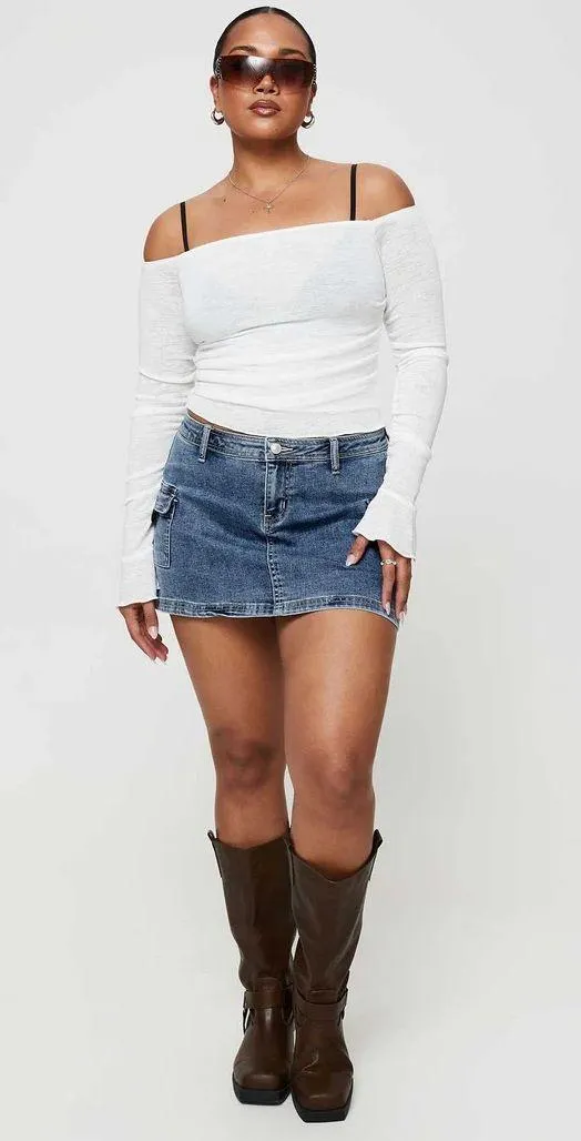 Princess Polly Denim Mini Skirt - Image 7