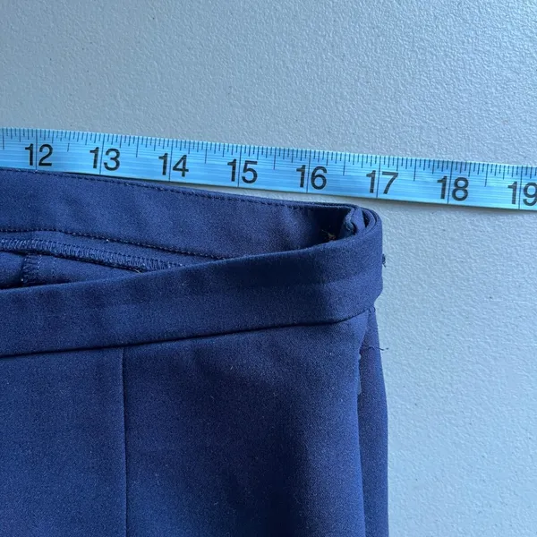 Lilly Pulitzer Alessia Stretch Dinner Pants Navy‎ Blue Side Zip 27269 Womens 14 - Image 8