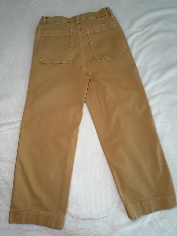 The Perfect Vintage Wide Leg High Rise Madewell Women Earthen Gold Size 27 Fall - Image 2