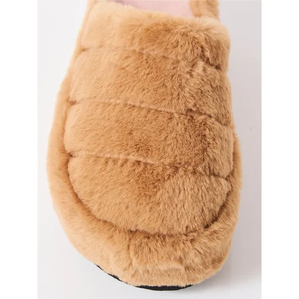 NWOT Free People - It’s A Vibe Platform Slippers Teddy Tan – Size 10 - Image 10