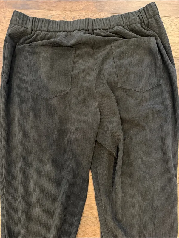HALARA Black Women’s Corduroy Joggers Size XL Tall - C45-046 - Image 5
