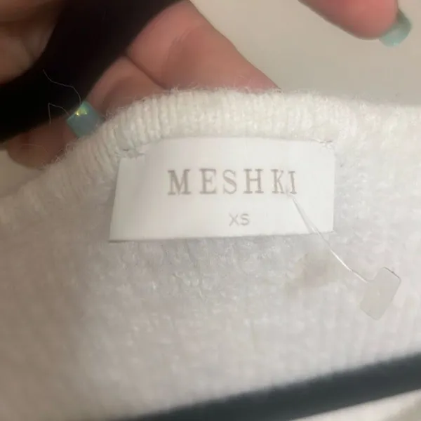 Meshki Rafferty Boat Neck White Sz XS Dress - Image 7