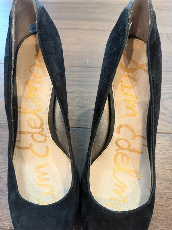 Sam Edelman Black Suede Pointed Toe Stiletto Pumps Size 7.5 - C61-014 - Image 9