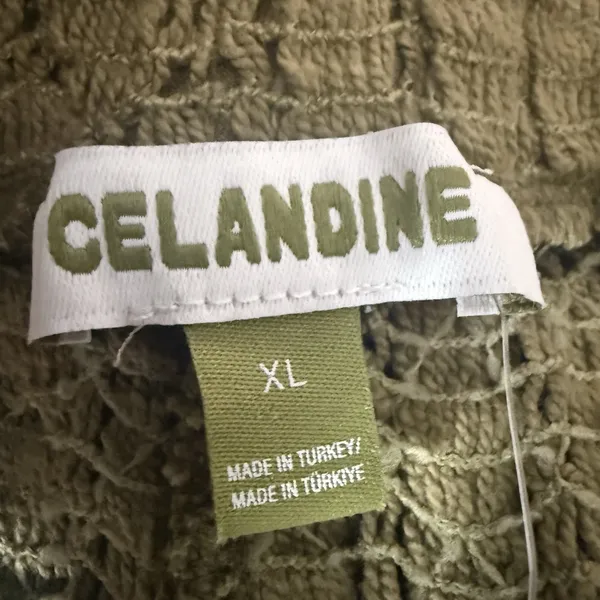 NWT Anthropologie Shorts Celandine XL‎ Gauzy Crochet Knit Stretch Moss Green - Image 6