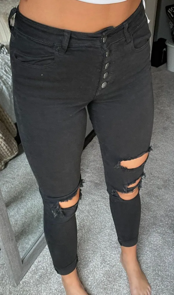 American Eagle Black Jeans Size 4 - Image 3