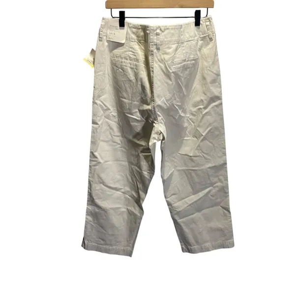 A New Day Womens Straight-Leg High-Rise Stretch‎ Pants 14R Beige - Image 5