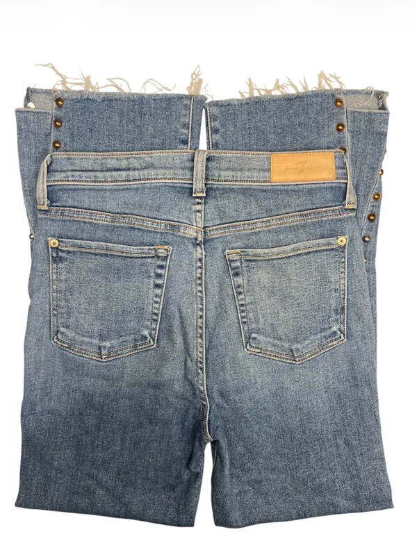 7 For All Mankind Luxe Vintage Slim Kick Stud Ankle Jean 27 - Image 5