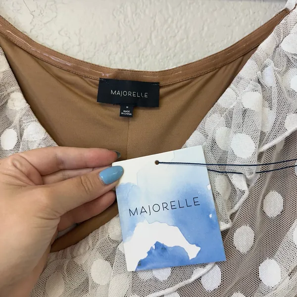 NWT Majorelle Bandit Off the Shoulder Mini Dress White Medium - Image 7