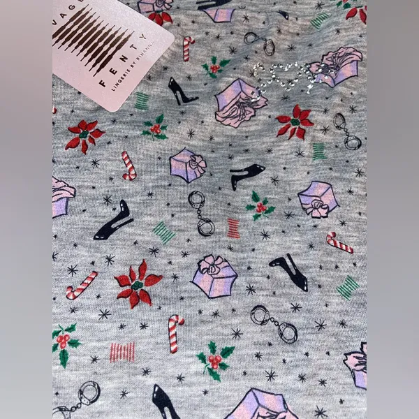 Savage X Fenty ‘Tis The Savage Holiday Print Back Tie Pants size 3X NWT - Image 3