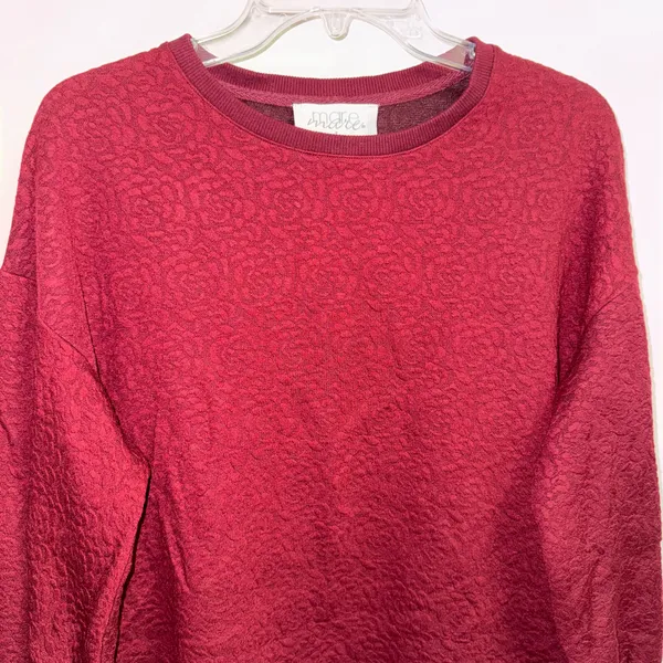 NWT $138 Anthropologie x Mare Mare Wine Odila Tunic Mini Pullover Dress S - Image 8