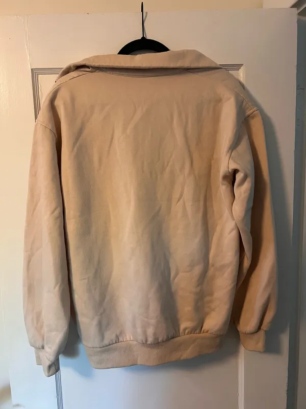 Quarter Zip Tan Size M - Image 2