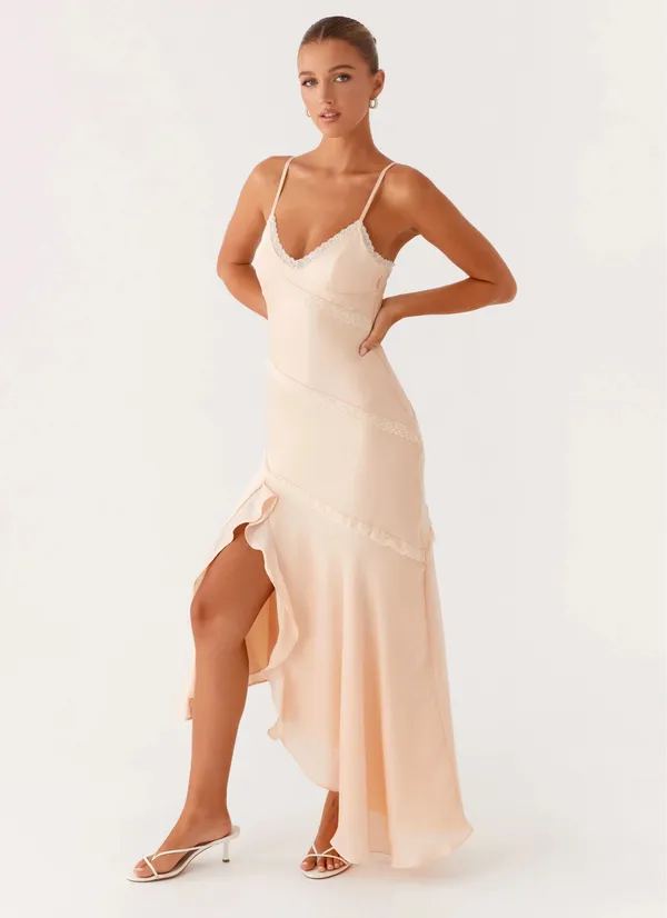 Peppermayo Solana Maxi Dress - Peach - Image 3