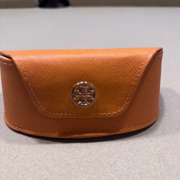 Tory Burch Burnt Orange Glasses/ Sunglasses Case - Image 2