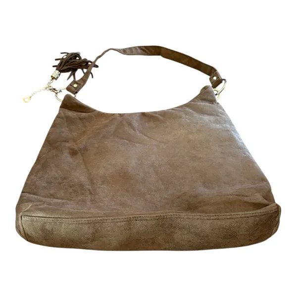 Bella Russo Brown Y2K Boho Slouchy Hobo Shoulder Bag Tassel - Image 2