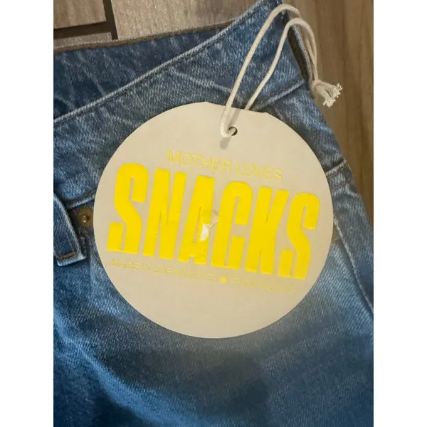 NWT MOTHER Mother Snacks! JeansBlue Denim High Waisted Twizzy‎ Skimp Sz 29 $198 - Image 8