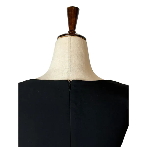 Bailey 44 Sheath Dress Women XS Black Tan Beaded Mixed Media Cocktail Party LBD - Image 5