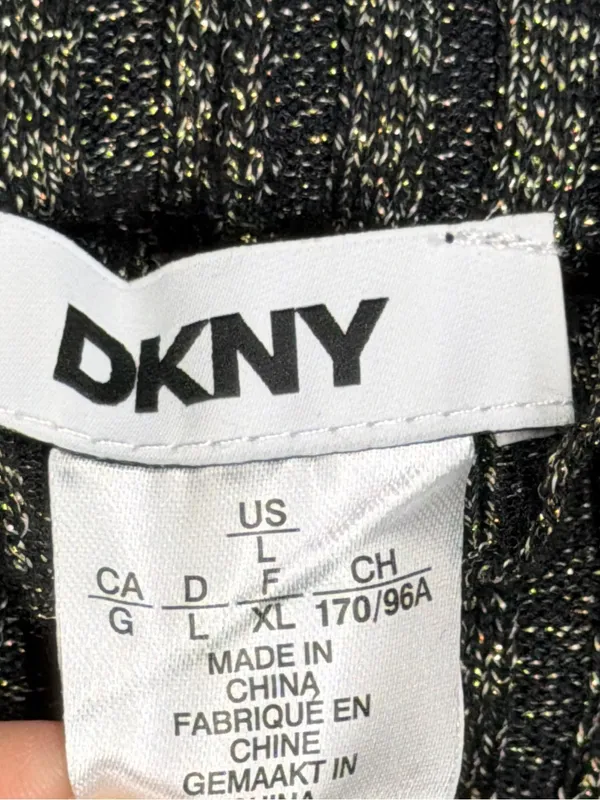 NEW DKNY Metallic Rib‎ Knit Maxi Dress Gala Party Autumn Wedding Guest Dress - Image 5