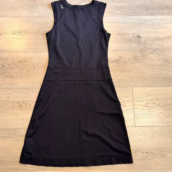 Lole Athletic‎ Dress XS Xsmall Black Athleisure Sleeveless V-Neck Floral - Image 2