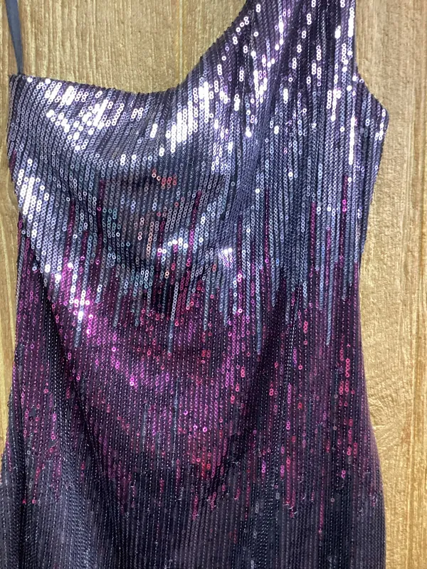 Charlotte Russe Purple Sequins Dress Size XS - Image 3