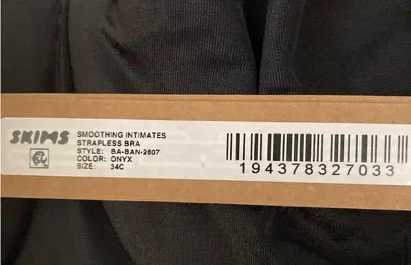 SKIMS Smoothing Strapless Bra NWT 34C - Image 4