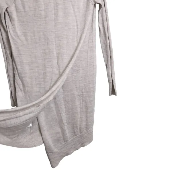 Allsaints Spitalfields Beige Asymmetrical Hem Merino Wool Sweater Dress 4 - Image 8