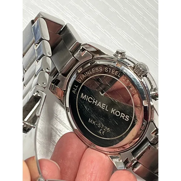 Michael Kors‎ MK-5725 Mercer Chronograph Silver Stainless Steel Watch 42mm - Image 3