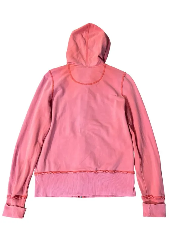 Polo Jeans Company Ralph Lauren Womens M Zip-Up Hoodie Flag Graphic Used - Image 4