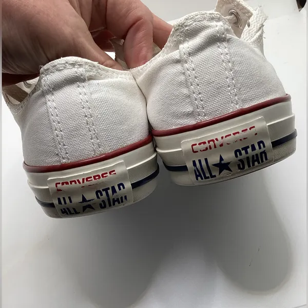Converse All Star retro low tops white Size 7 W. Size 5 men - Image 12