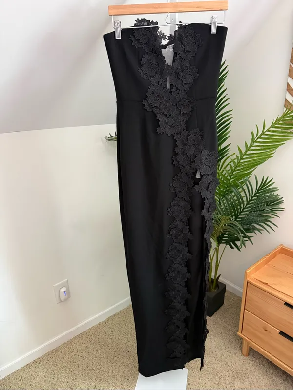 Sau Lee Florence Dress in Black Size 4 SAULEE $650 - Image 5