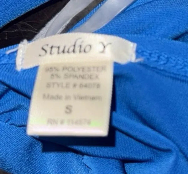 Studio Y Blue rhinestone tank top - Image 3
