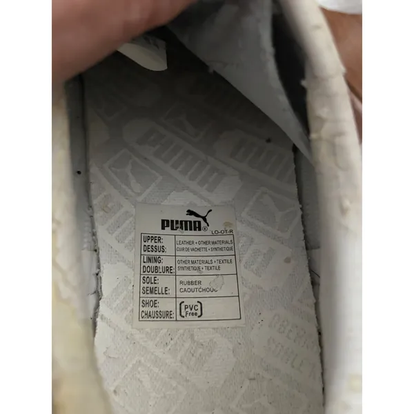 Puma Roma Women's White Leather‎ Sneakers Shoes Size 6 US 36 EU - Image 6