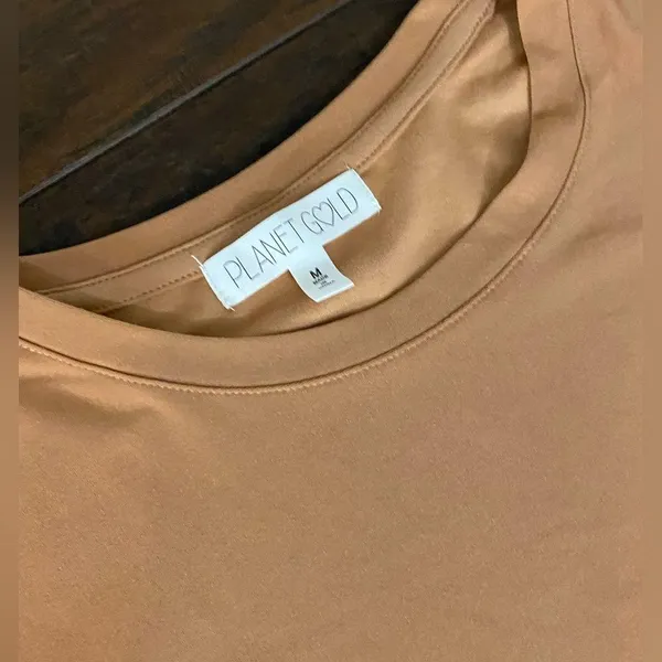 Planet Gold Fitted Junior T-Shirt - Image 4