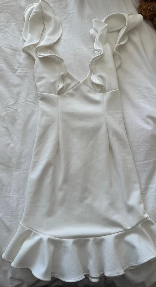Selfie Leslie White Dress Mini - Image 3