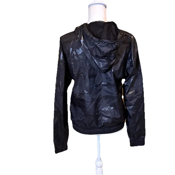 TLF Privy Anorak Jacket Womens XS Black Camo Hooded Lightweight Pullover NWT‎ - Image 2