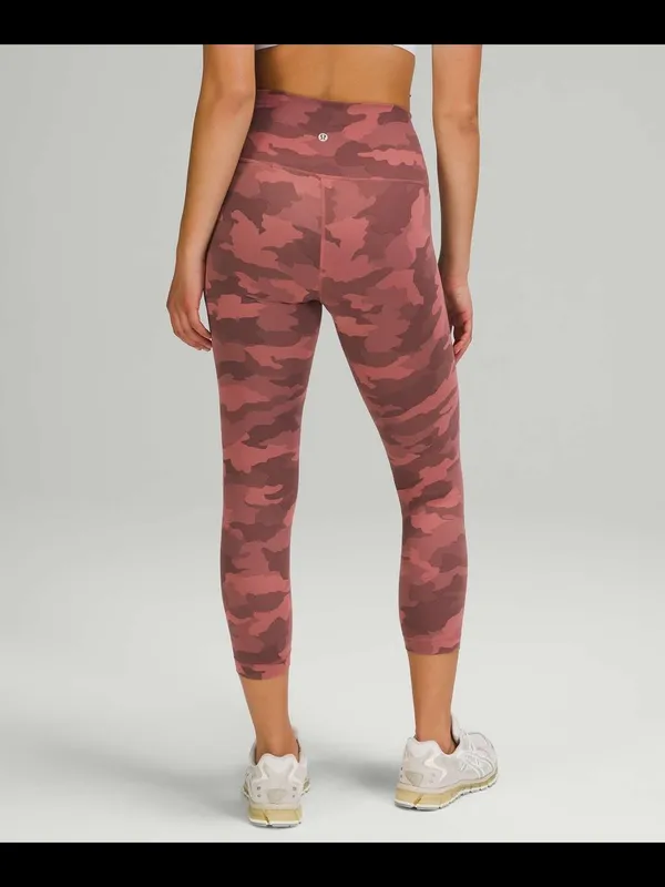 Lululemon Wunder Train High-Rise Crop 23"Heritage 365 Camo Brier Rose Multi - Image 4