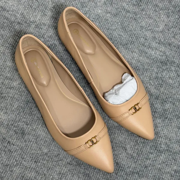 Giani Bernini Size-6.5 M Womens Bentlley Ginger Leather Pointed Toe Flats - Image 8