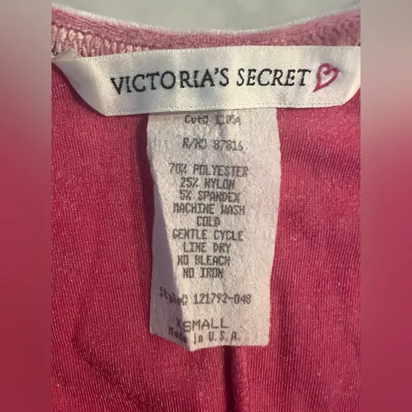 Victoria’s Secret Pink Crushed Velvet Slip Dress Size Small - Image 4