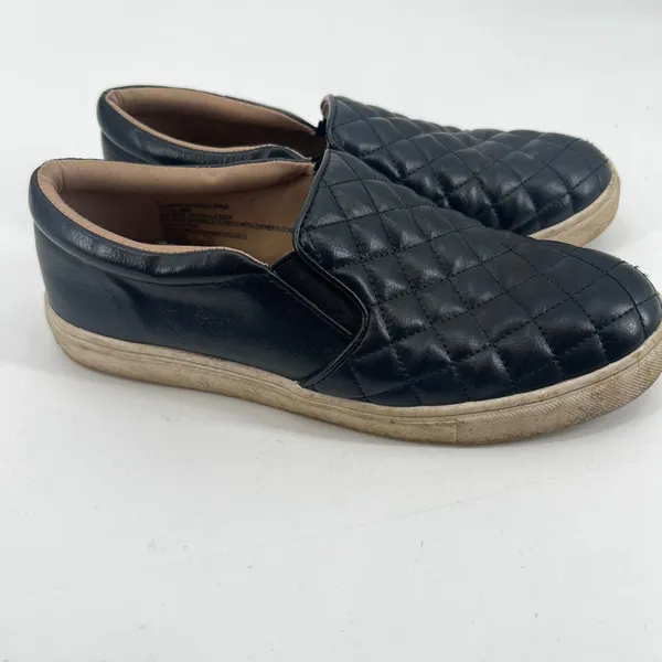 A New Day by target black Reese Quilted Slip-On faux leather Sneakers size 8 - Image 2