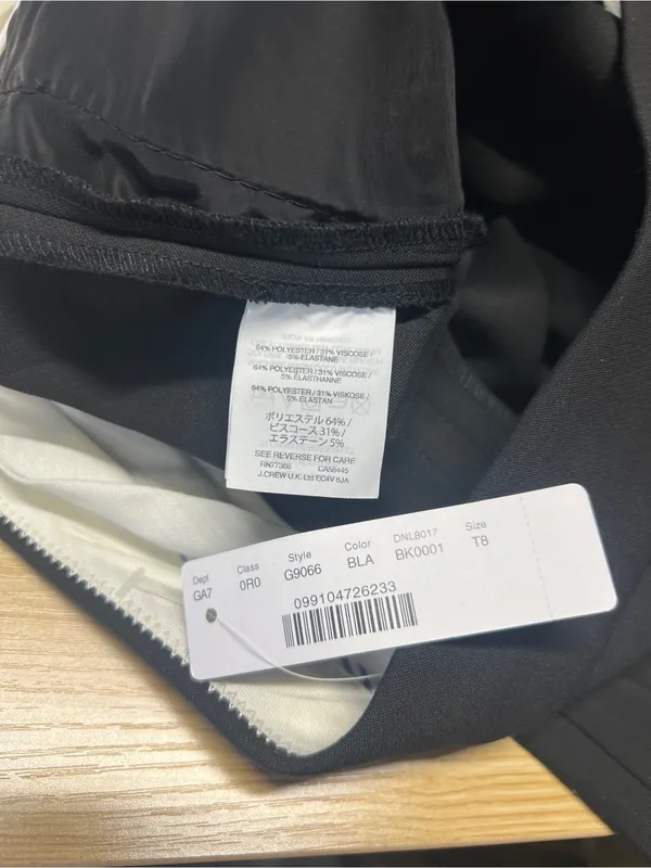 J.Crew 365 Edie Full-Length Trouser Black Size 8T – NWT - Image 8