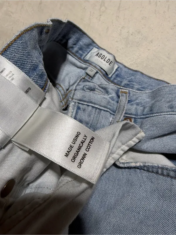 Agolde 90sLight Wash Straight Leg Jeans NEEDS REPAIR 27 - Image 8