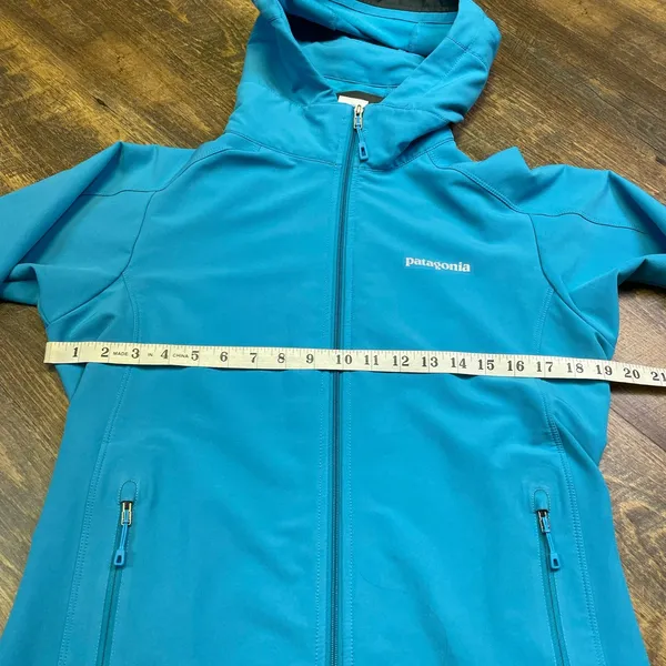 Patagonia Simple Guide Hoody Jacket Coat Women’s Size Medium Zip Up Curacao Blue - Image 2