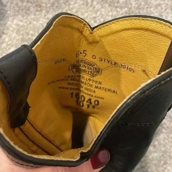 Smoky Mountain boots size 6.5 black - Image 5