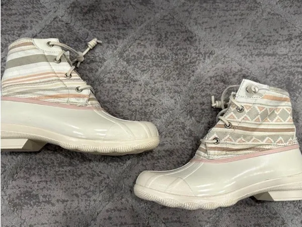 Sperry Saltwater Textured Stripe Duck Boots 7 - Image 3