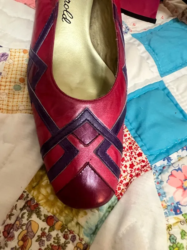 Margaret Jerrold Pink Leather Shoes Size 7.5 - Image 7