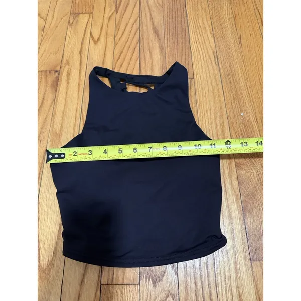 Alo Yoga Movement Black Strappy Back Long Line Sports Bra Size XS - Image 5