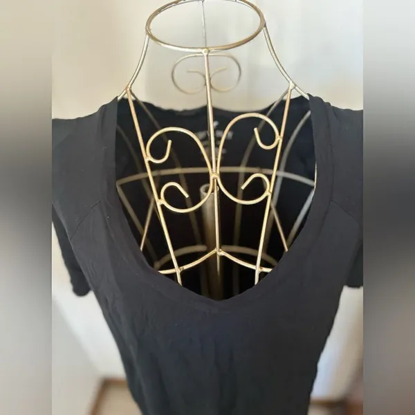 American Eagle Soft & Sexy V Neck Tee Size Small Black - Image 8
