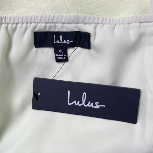 NWT Lulus Soiree Season Satin Halter Mini Dress In Light‎ Green Size Extra Large - Image 9